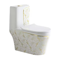 Ensemble de sanitaires modernes de luxe HLK : lavabo sur pied, WC en céramique, ensemble de lavabo et toilettes pour salle de bain, vente en gros