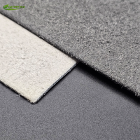 Cuir synthétique nubuck mat personnalisé pour empeigne de chaussure, microfibre PU douce au toucher, 0,8-2,0 mm, résistant à l'eau et aux taches, fini.