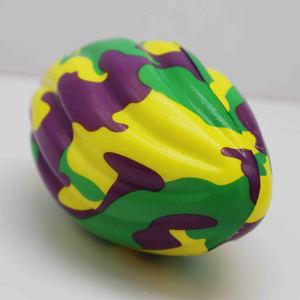 Ballon anti-stress en mousse PU personnalisé, forme rugby américain, anti-extrusion, pour jouets - Product Image 2