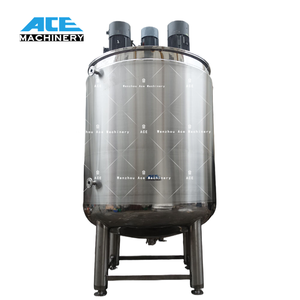 ถังผสมแบบมีแจ็คเก็ตพร้อมมอเตอร์และเครื่องบดสำหรับผสมผลิตภัณฑ์ที่มีความหนืด เช่น ครีม ทำจากสแตนเลส - Product Image 1