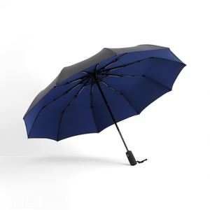 Parapluie portable auto-pliant double couche au design moderne avec structure en métal et fibre de verre, en tissu pongé 190T, idéal pour les voyages - Product Image 4