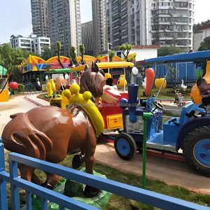 รถไฟไฟฟ้าสำหรับเด็กเครื่องเล่นในฟาร์มมีความสุข - Product Image 1