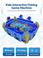 Machine d'arcade de pêche en mer multijoueur à monnayeur pour enfants, équipement de jeu pour aire de jeux intérieure