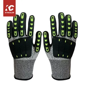 Wholesale Safety Construction Work Gloves Nitrile Cut Resistant Labor Gloves Heavy Duty Impact Gloves for Construction Gardening