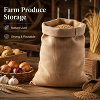 Sac en toile de jute personnalisé 100 % alimentaire 230 g/m² 380 g/m² Sac en toile de jute écologique 30 kg pour l'emballage du cacao et des céréales