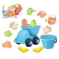 Ensemble de jouets de plage Outils de sable pour enfants avec moule à râteau pour garçons et filles