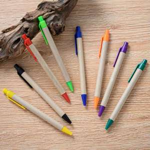 Custom Kraft Paper <b>Pen</b> for Promotion Cheap Eco Friendly Paper Ball <b>Pen</b> Paper Packaging - Product Image 2