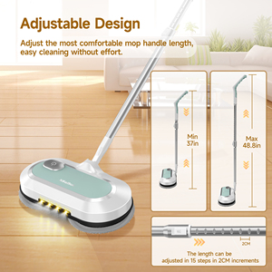 <span class=keywords><strong>Scopa</strong></span> Elettrica Ricaricabile con Logo Personalizzato ODM OEM, Faro LED, Bassa Rumorosità, Spray d'Acqua, <span class=keywords><strong>Scopa</strong></span> <span class=keywords><strong>a</strong></span> <span class=keywords><strong>Vapore</strong></span> per Uso Industriale, Facile da Usare - Product Image 4