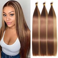 Offre Spéciale – Cheveux Synthétiques Lisses et Soyeux en Vrac 150g – Extensions de Cheveux Lisses et Soyeux pour Crochet, Type Queue de Cheval
