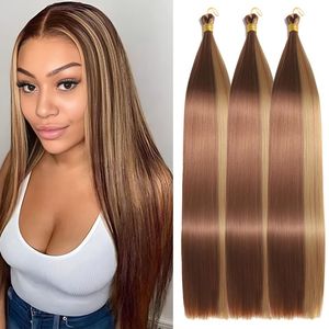 Offre Spéciale – Cheveux Synthétiques Lisses et Soyeux en Vrac 150g – Extensions de Cheveux Lisses et Soyeux pour Crochet, Type Queue de Cheval - Product Image 5
