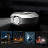 Mini herramienta de iluminación EDC de titanio, luz de bolsillo superbrillante para uso diario y herramientas de mano para acampar con linterna