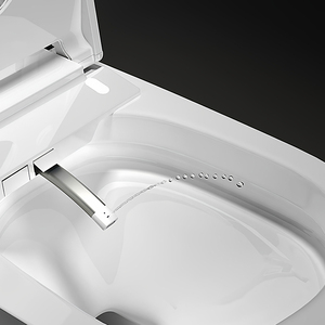 Inodoro Inteligente de Una Pieza con Sensor Automático, Bidé, Asiento con Calefacción, Control Remoto, S-Trap WC - Product Image 6