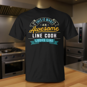 T-shirt Line Cook Shirt Awesome Job Occupation Graduation - Product Image 3