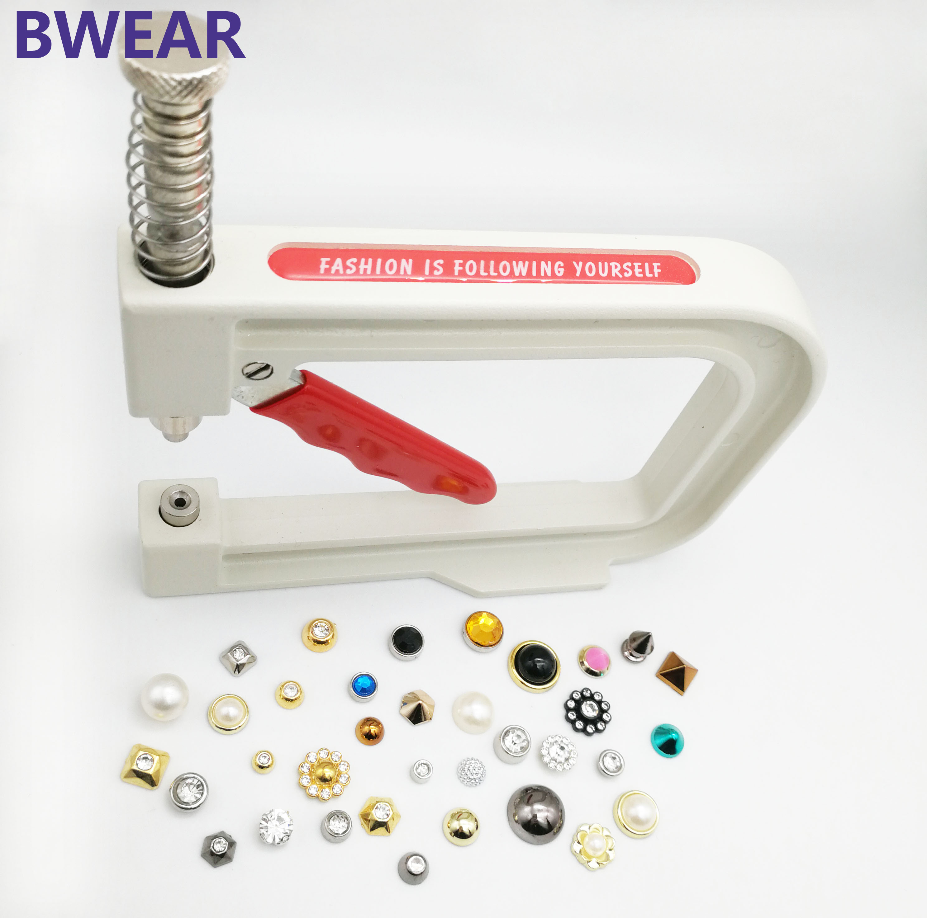 Factory Cheap Sale Light Hand Press Beads Riveting Manual Pearl Fix Setting Machine Round Pearl Attaching Tool