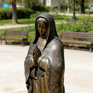 户外定制现代风格定制尺寸青铜圣母雕塑瓜达卢佩圣母像 - Product Image 5