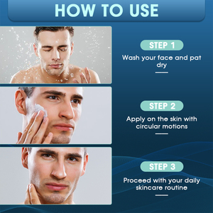 Crema Viso Riparatrice Sbiancante per Uomo Antietà e Antirughe con Retinolo e Collagene, Crema Viso Rassodante per Uomo - Product Image 4