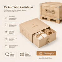 Boîte à tiroir en carton ondulé en papier kraft de luxe avec logo personnalisé, boîte cadeau écologique en carton pour vêtements et chaussures