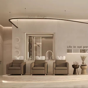 Meubles de décoration intérieure pour salon de beauté, design gratuit, présentoir de salon européen, comptoir personnalisé pour soins capillaires - Product Image 3