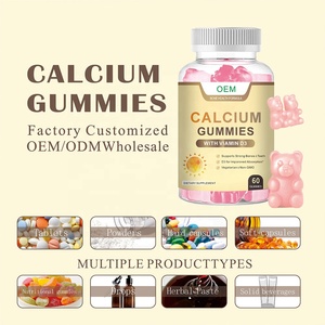 סוכריות גומי למבוגרים OEM/ODM עם סידן, מגנזיום, אבץ, ויטמין <span class=keywords><strong>B12</strong></span> ו-K2, ויטמין D3, תומכות בשיפור צפיפות העצם, תוספי תזונה - Product Image 2