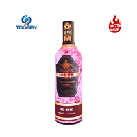Écran LED flexible publicitaire en forme de bouteille TOOSEN P3 P4, résolution 8K, luminosité 7000 cd, étanche IP65, taille personnalisée