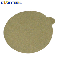 Papier abrasif en latex EVERTOOL, disque de papier abrasif PSA, grain 80, papier abrasif auto-adhésif pour une élimination rapide