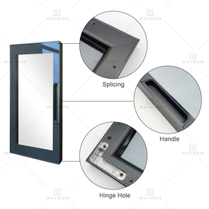 Waybom grand inventaire profils de porte d'armoire ouverts avec charnières à air pour la maison profils d'armoire en aluminium avec charnières à air - Product Image 3