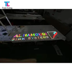 Custom Fashion Illuminated Outdoor Channel Letter Signs Acrylic Mini 3D LED Store Sign Advertising Billboard