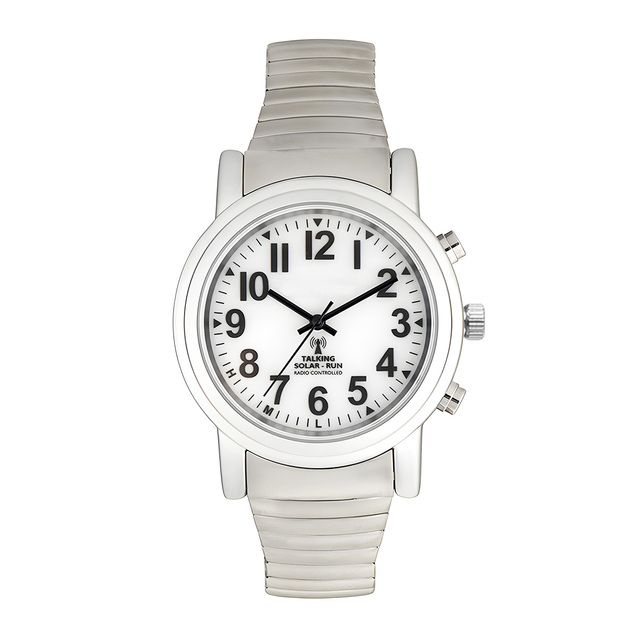 Atomic Talking Watch With Days Time Date Loud Alarm Watch for Visually Impaired and Blind People