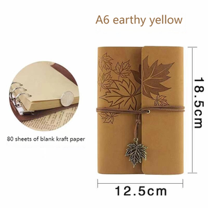 Cuaderno de cuero de tapa dura A6 personalizado, diario de hojas sueltas con encuadernación en espiral - Product Image 3