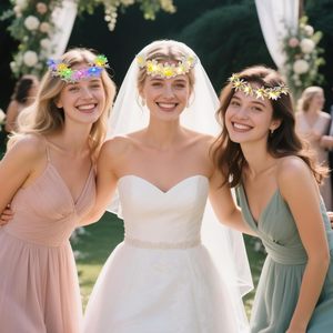 LED Light up Flower Wreath Glow Garland Hairband LED Hawaiian Lei Headband Flower Crown Wreath Birthday Wedding Party Supplies - Product Image 5