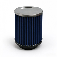 Filtre à air universel miniature en maille noire avec fixation stable pour voiture et moto