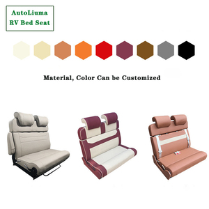 Asiento de <span class=keywords><strong>coche</strong></span> de cuero personalizado, <span class=keywords><strong>silla</strong></span> cama plegable con respaldo plano, vehículos comerciales, furgonetas, Camper, solución Interior - Product Image 6