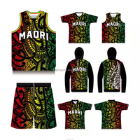 Maorí personalizado tatuaje baloncesto Jersey sublimación impresión Rasta Australia Jersey deportes baloncesto camisetas equipo uniformes