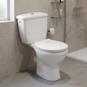Aqua <b>Pan</b> Two Piece WC Porcelain Water Closet Dual Flush Concealed <b>Cistern</b> Washdown Floor Mounted <b>Toilet</b> - Product Image 2