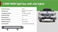 Barre lumineuse LED double rangée 39 pouces 330W, faisceau droit 12V, pour conduite tout-terrain, SUV, camion, voiture, lumière d'avertissement, nouvelle, étanche IP68, 16500LM