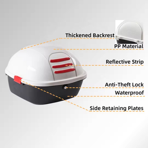 Boîtes arrière pour moto avec logo personnalisé, accessoires, étanches, universelles, en stock - Product Image 5