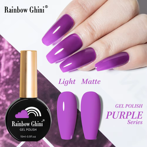 Arc-en-ciel Ghini Violet Rose Rouge Lavande Couleur UV LED Gel <span class=keywords><strong>Vernis</strong></span> à Ongles Soak Off Semi <span class=keywords><strong>Permanent</strong></span> Nail Art <span class=keywords><strong>Vernis</strong></span> Gel Organique - Product Image 3
