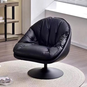 <span class=keywords><strong>Fauteuil</strong></span> pivotant de mode transfrontalière pour petits espaces Chaise de maison de style <span class=keywords><strong>coquille</strong></span> <span class=keywords><strong>d</strong></span>'<span class=keywords><strong>oeuf</strong></span> pour balcon et salon Chaise de canapé confortable - Product Image 2