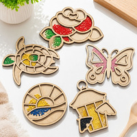 Tuiles de mosaïque en verre DIY pour l'artisanat, kits de mosaïque multicolores, sous-verres en verre teinté faits à la main, cadeaux d'anniversaire pour la maison