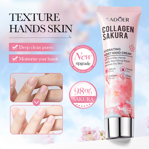 OEM SADOER Best Sakura <span class=keywords><strong>Crème</strong></span> pour les mains Taches foncées Hydratant Blanchissant <span class=keywords><strong>Anti</strong></span>-<span class=keywords><strong>âge</strong></span> Collagène organique Fleur de cerisier <span class=keywords><strong>Crème</strong></span> pour les mains Coréenne - Product Image 2