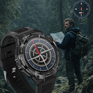 <span class=keywords><strong>สมา</strong></span>ร์ทวอทช์พร้อมหน้าจอ AMOLED โทรผ่านบลูทูธ 100 โหมดกีฬา เข็มทิศ แบตเตอรี่ใช้งานได้นานเป็นพิเศษ เครื่องติดตามการออกกำลังกาย - Product Image 2