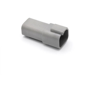 Auto Connector 4 <b>Pin</b> Male And Female Gray Orange Plastic IP20 For Automotive Wiring - Product Image 2