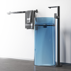 <span class=keywords><strong>Lavabo</strong></span> <span class=keywords><strong>da</strong></span> Terra Moderno di Alta Qualità in Resina Trasparente per Appartamenti - Product Image 3