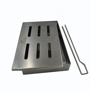 Fumeurs de viande Coffret <span class=keywords><strong>Barbecue</strong></span> Griller Accessoires Ajouter <span class=keywords><strong>Smokey</strong></span> Saveur de BBQ En Acier Inoxydable Bois Puce Fumoir - Product Image 1