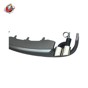 Nouveau diffuseur de pare-chocs arrière de style Audi A6 C7 S6 2012-2015, avec embouts d'échappement quadruples, en PP ABS noir brillant, fixation par boulons, amélioration - Product Image 3