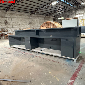 Nhà máy cung cấp L hình dạng thông tin sân bay <span class=keywords><strong>check</strong></span>-in truy cập thiết kế tuyệt đẹp LED quầy lễ tân hiển thị - Product Image 5