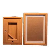 Disesuaikan kayu Solid bingkai foto Set di Indonesia cendana emas cendana Walnut & warna jati melubangi Tenon desain Fillet