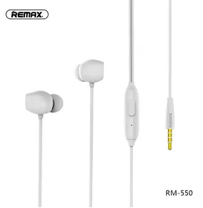 Remax RM-550 Wired Earphone Music In Ear Earbuds Comfort Headsets for mobile phone With Crystal Retail Box
