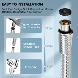 Manguera de Ducha Flexible Corrugada de Acero Inoxidable 304 YITE, Conectores Flexibles de Plomería, Presión Máxima de 400 psi para Calentador de Agua Caliente de Hotel - Product Image 4