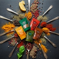 Sachets Doypack personnalisables et réutilisables, adaptés à diverses herbes aromatiques, notamment pour les sachets de poivre, de piment et de poudre de curry